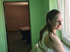 Stor stjärt, Stor kuk, Avsugning, Creampie, Klackar, Voyeur