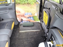 Fake Taxi (FakeHub): Lady in short dress gets creampie