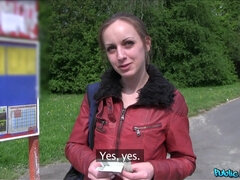 Amatør, Blond, Kukk suging, Bil, Penger, Utendørs, Synsvinkel, Realitet