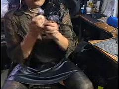 Enthousiasteling, Laarzen, Hakken, Latijnse vrouw, Ondergoed, Masturbatie, Panty, Shemale