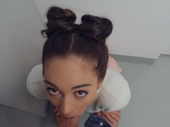 Røv, Pik sutte, Brunette, Sædskud, Hundestilling, Hd, Barberet, Bryster