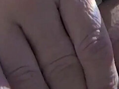 Leie, Blasen, Paar, Spermaladung, Fingern, Handjob, Im freien, Öffentlich