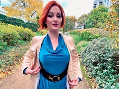 Grosse bite, Gros seins, Sucer une bite, En levrette, Poilue, Seins naturels, Rousse roux, Adolescente