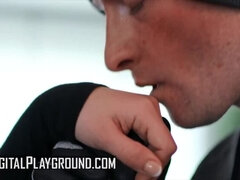 Stor røv, Pik sutte, Brunette, Pik, Hundestilling, Hd, Slikning, Naturlige bryster