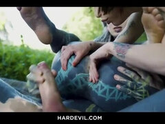 Anal, Røv, Fetish, Udendørs, Tatovering