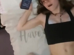 아마추어, 흑갈색 머리, 사정 샷, 여자, 집에서 만든, 보지, 빼빼한, 청소년