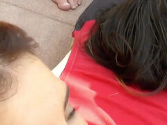 Wild outdoor bukkake party with teens Adreena Winters Mira Cuckold