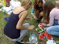 college babe nailed at outdoor bbq