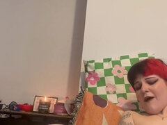 18 ans, Amateur, Belle grosse femme bgf, Femelle, Masturbation, Solo, Tatouage, Adolescente