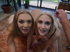 Américain, Sucer une bite, Bâillonner, Pov, Chatte, Chevaucher, Adolescente, Nénés