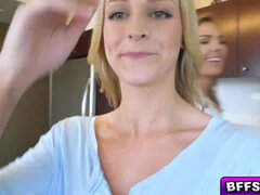 Teen bffs fuck with stepbro in s. party