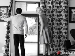 Blondin, Sperma i munnen, Doggystyle, Ansiktsbehandling, Flexibel, Kök, Milf, Stockings