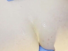 Enthousiasteling, Bondage discipline sadomasochisme, Dominatie, Dominante vrouw, Vuisten, Handschoenen, Slaaf, Voorbinddildo