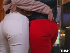 Anal, Blondin, Brunett, Doggystyle, Ansiktsbehandling, Gapande, Underkläder, Fitta