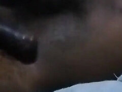 Horny Black Male Huge Cumshot While Watching Porn