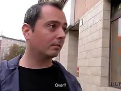 Hunt4k. blonde stops struggling with boyfriend because stranger...