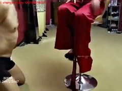 Amateur, Asiatique, Chinoise, Femme dominatrice, Lingerie