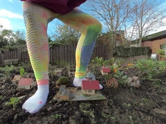 Amatør, Blondine, Tysk, Udendørs, Solo