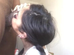 Eva Yi Takes BBC Deep in Her Throat - Asian Teen Face Fucked Hard