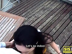 Stepbro gets seduced by a smoking hot teen in HD porn