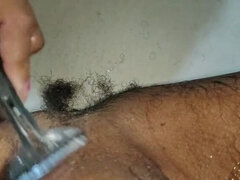 Desi Bhabhi Shaves My Cock and Jerks Me Off For First Time - Hot Indian Stepmom Action