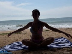 Beso negro, Playa, Culo grande, Bikini, Morena, Gimnasio, Al aire libre, Público