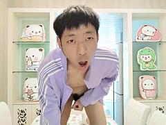 Asian cute boy villa restaurant moaning masturbating ejaculation eating cum