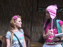 POINT-OF-VIEW pounding Hispanic freshman newbie on video