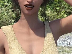 Tredimensionell, Strand, Rider