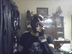 Fetisch, Ungarisch, Latex, Masturbation, Solo, Netzkamera