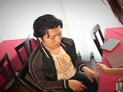 Asiater, Kukk suging, Sperm skott, Ansiktssperm, Japaner, Hushjelp, Synsvinkel