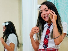 Amatoriale, Brunetta, Hardcore, Capelli corti, Magra, Calze, Ragazza, Tette