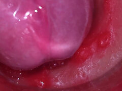 Super Cum in Vagina. Excellent Internal Camera. 4K