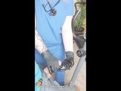 Amatør, Par, Sædskud, Doktor, Handsker, Håndjob, Tatovering, Uniform