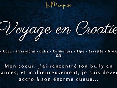 Grote lul, Zwart, Pijpbeurt, Man die toekijkt, Zwart, Frans, Hardcore, Interraciaal