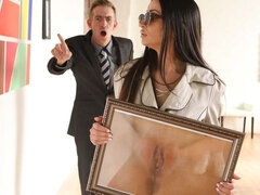 Grosse titten, Blasen, Braunhaarige, Spermaladung, Hundestellung, Masturbation, Muschi, Titten