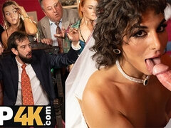 Brud, Brunette, Tjekkisk, Dominans, Hardcore, Offentlig, Bryllup, Merkelig
