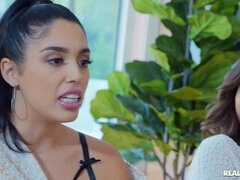 Huge dick porn video featuring Vanessa Sky, Liv Wild and Ricky Johnson