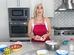 Kay Lovely gets eaten out and screwed in the kitchen