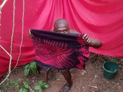 Yam-sized man-meat is firm to watch in the woods today