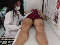 Leie, Grosser arsch, Blasen, Paar, Latina, Milf, Krankenschwester, Muschi