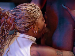 素人, デカ尻, 黒人, フェラチオ, 淫乱熟女