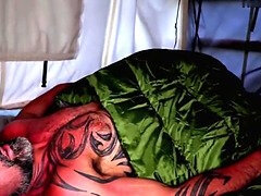 Vacker, Stora tuttar, Blondin, Bystig, Erotisk, Hd, Fitta, Tatuering