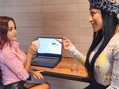 Horny Teacher Squirts in Mariana Martix's Mouth