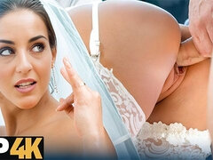 Beauté, Brunette brune, Attrapée, Robe, Hard, Hd, Seins naturels, Mariage