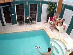 Pool was flawless place to pick up and penetrate female for cash