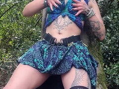 18, Bielizna, Na wolnym powietrzu, Cipka, Spódnica, Nastolatki