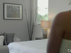 화장실, 흑인, 금발의, 오랄섹스, 음경, 수음, 보지, 엉덩이 때리기