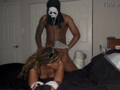 Amateur Latina Step-Sister With Big Booty Gets Rough Doggystyle BBC Fuck