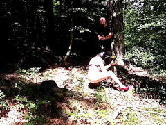 Kinky Couple Caught Playing in the Woods
